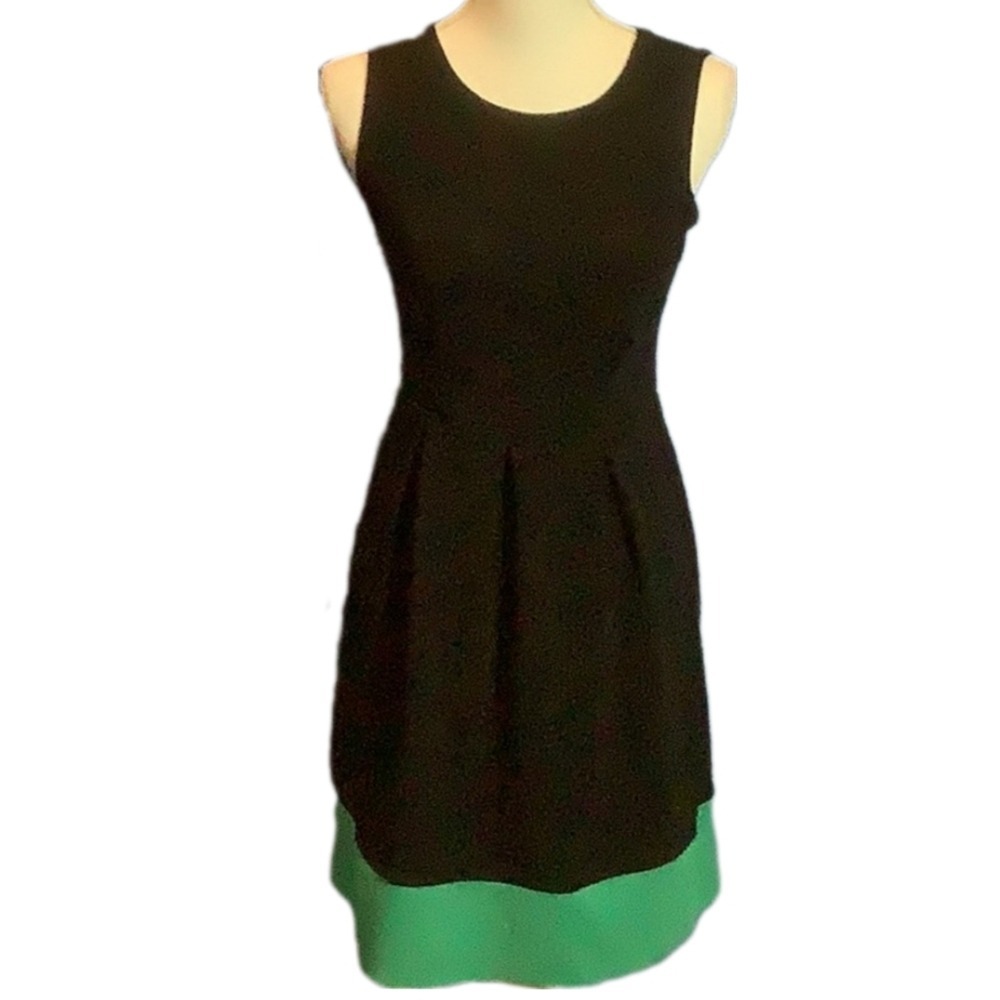 Enfocus‎ Women Black/Green Dress SKUW274